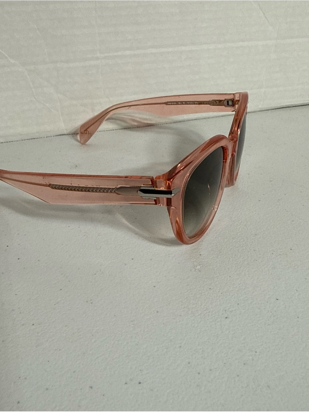 Rag and Bone Transparent Pink Women's Sunglasses with Gradient Lenses